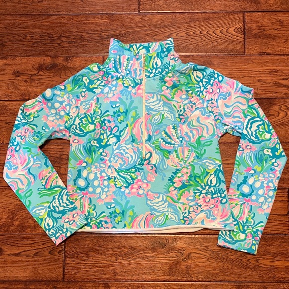 Lilly Pulitzer Ronan Cropped Pullover UPF 50+ - Picture 2 of 6